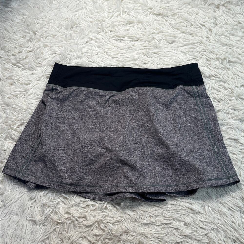Lululemon Pace Rival Skirt (Tall) *No Panels 15" Heather Lux Multi Black / Black